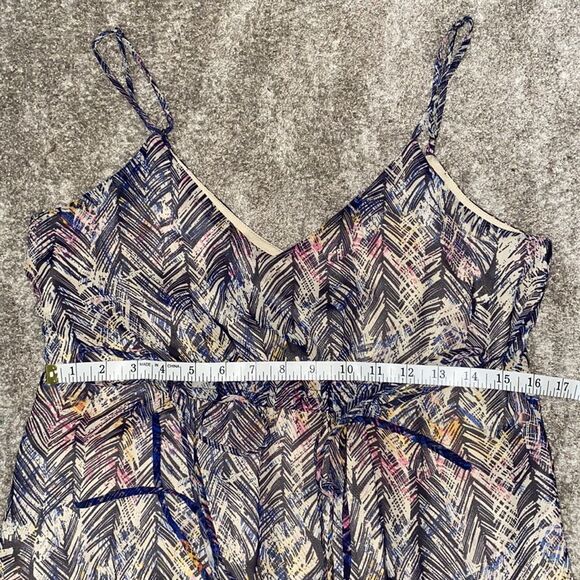 Charlie Jade, Colorful Boho, Feather Print Maxi Dress - Picture 12 of 16